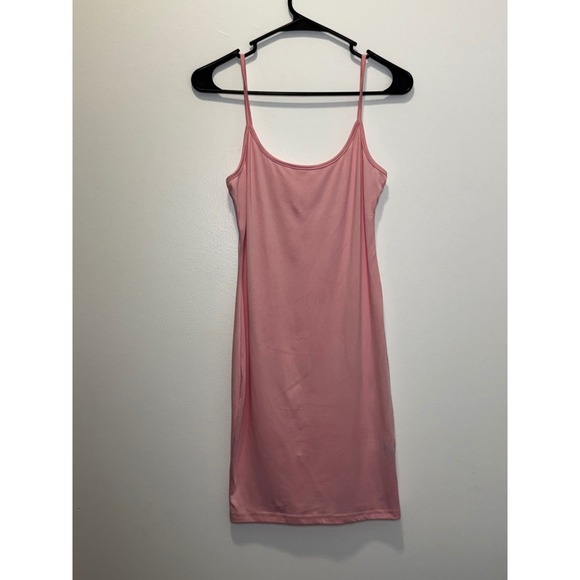 SHEIN Dresses & Skirts - SHEIN Women Pink Spaghetti Strap Bodycon Mini Dress Size M Medium Scoop Neck